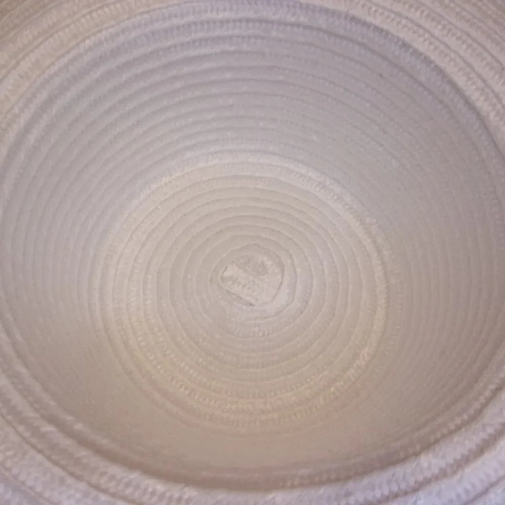 White Woven Cottage Core Style Sunhat - Picture 4 of 4